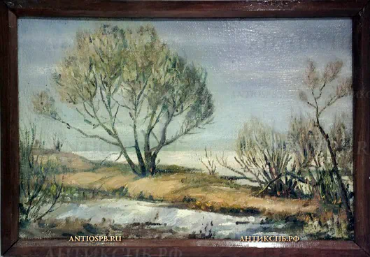 Картина "Пейзаж с деревьми". №19630